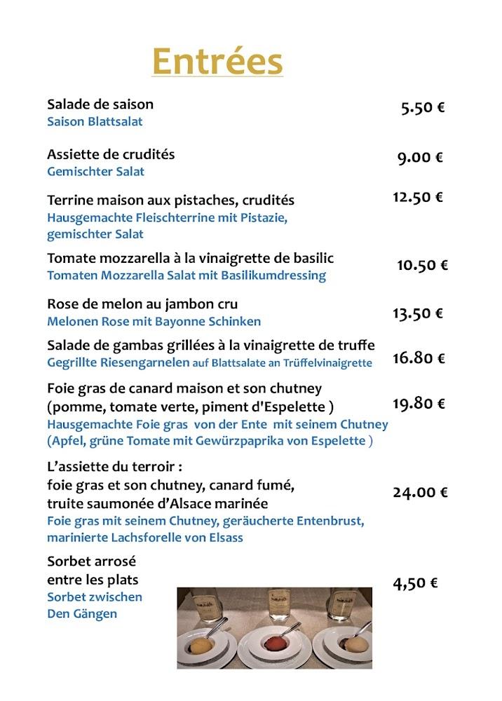 Auberge A l'Agneau Blanc - Menu Image 2
