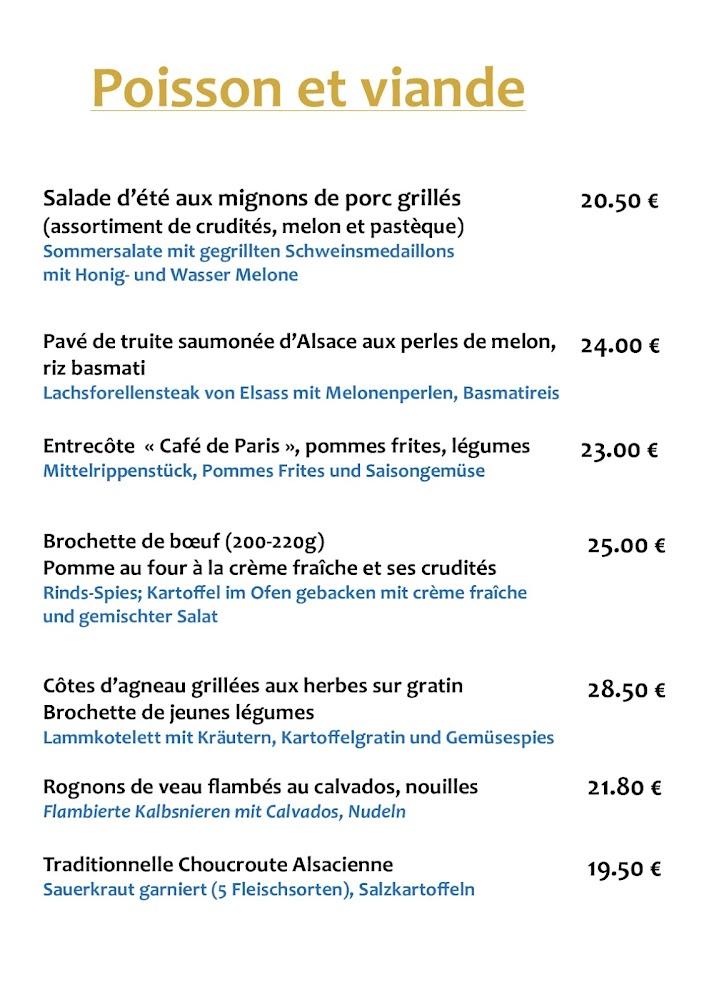 Auberge A l'Agneau Blanc - Menu Image 3