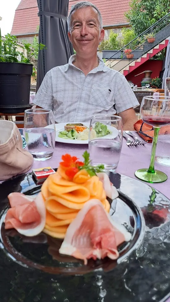 Rose de Melon Au Jambon Cru